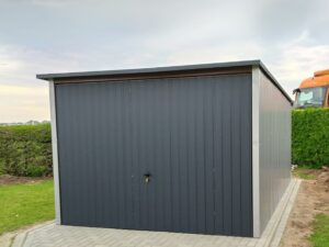 Blechgaragen Holzähnliche Blechgaragen Schwingtor Haustür Gartenhaus Werkzeugkasten Blech