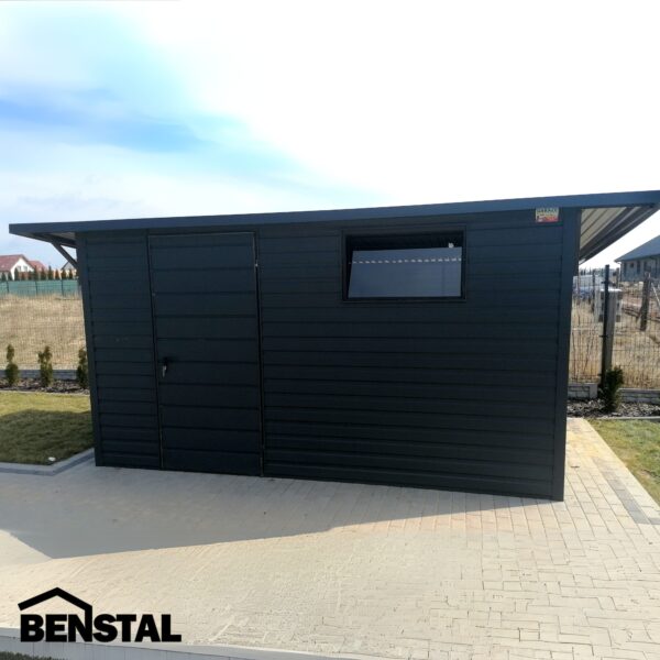 Blechgaragen Holzähnliche Blechgaragen Schwingtor Haustür Gartenhaus Werkzeugkasten Blech