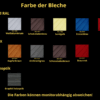 Blechgarage Gartenhaus 2,50x2,50 mit Unterstand anthrazitfarbene durchbrochene Paneele – Bild 5