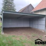 Carport-Gefaelle-nach-hinten-Blechgarage-8x6-gruen